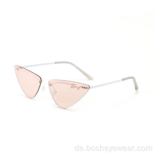 7044 Custom Logo klare uv400 trendige Sonnenbrille für Damen